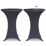 VidaXL borddæksel stretch 2 stk 70 cm antracit