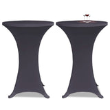 Vidaxl Table Cover Stretch Anthracite 2st