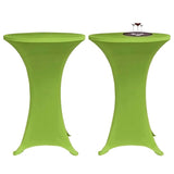 Vidaxl Table Cover Stretch 2 stykker 70 cm grøn
