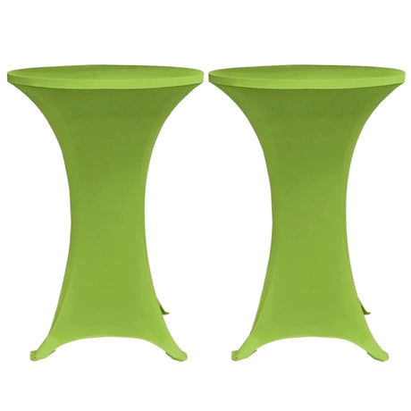 Vidaxl Table Cover Stretch 2 stykker 80 cm grøn