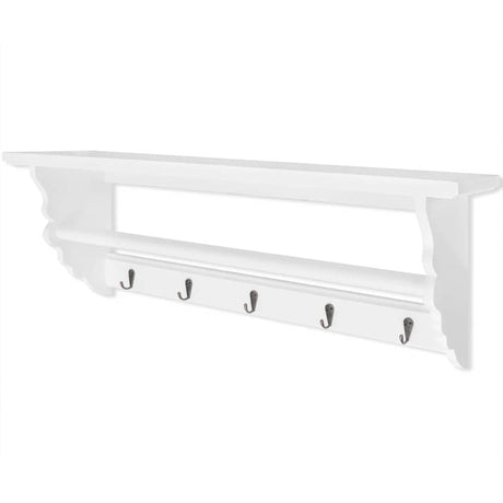 Vidaxl Coat Rack Barokke stil MDF White