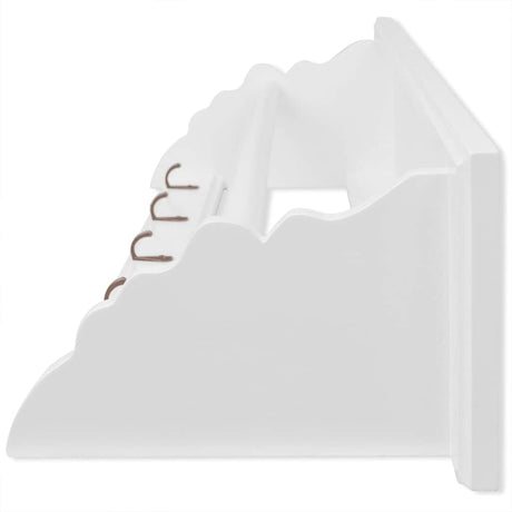 Vidaxl Coat Rack Barokke stil MDF White