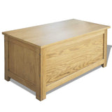 Vidaxl opbergkist 90x45x45 cm massief eikenhout