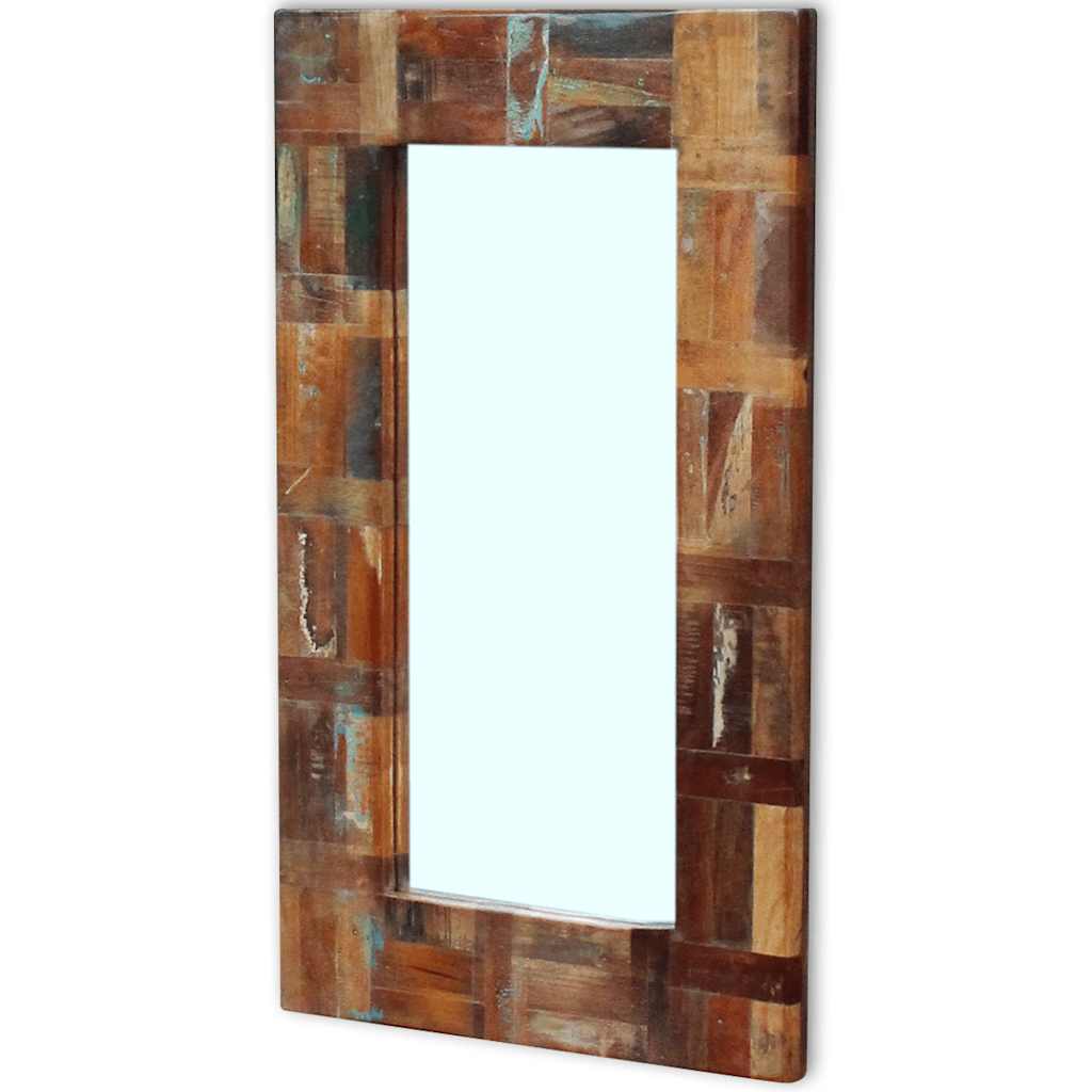 Vidaxl Mirror 80x50 cm fast genanvendt træ