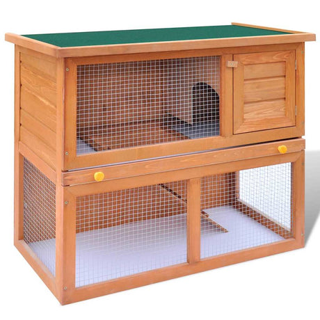 Vidaxl buitenkonijnenhok voor kleine huisdieren, 1 deur, hout