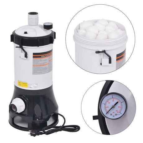 Vidaxl Swimming Pool Filter Pump til svømmebassiner 185 W 4,4 m³ U