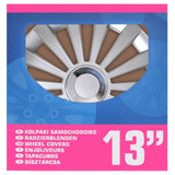 ProPplus Hubcaps 4 St Meridian 13 '' Sølvfarvet