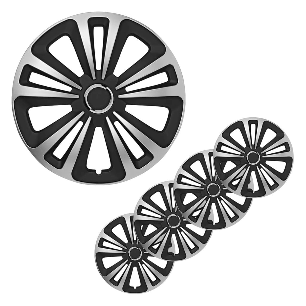ProPPLUS HUBCAPS 4 ST TERRA 14 '' Sølvfarvet og sort