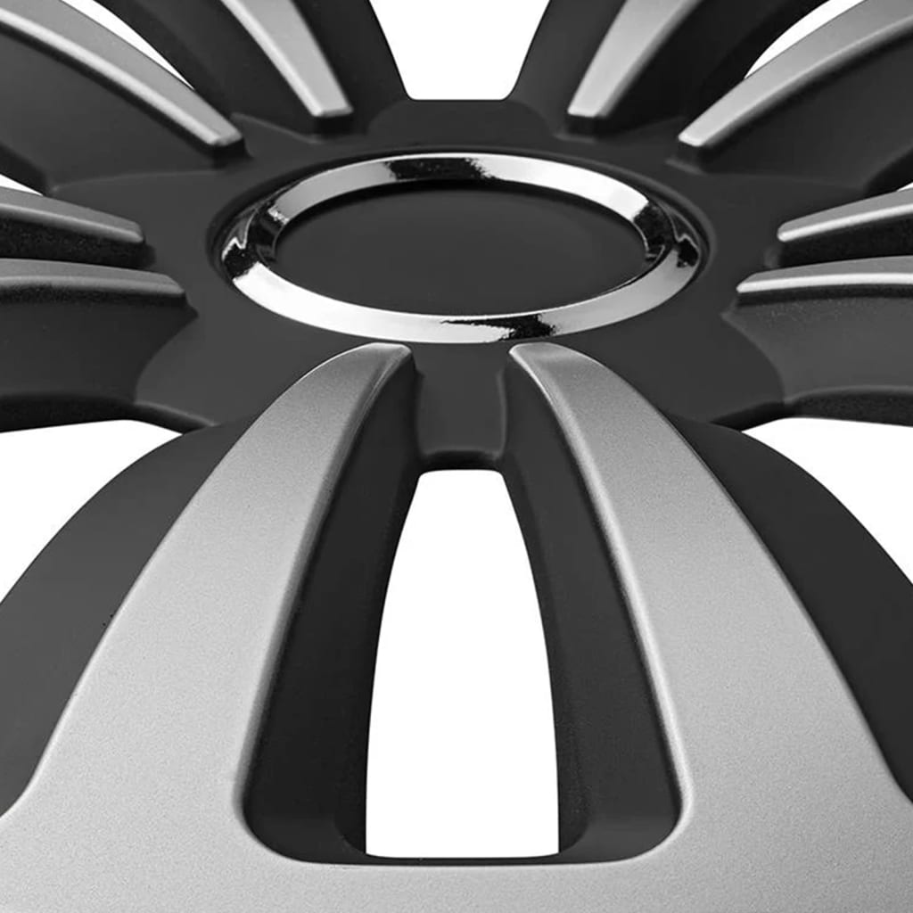 ProPPLUS HUBCAPS 4 ST TERRA 15 '' Sølvfarvet og sort