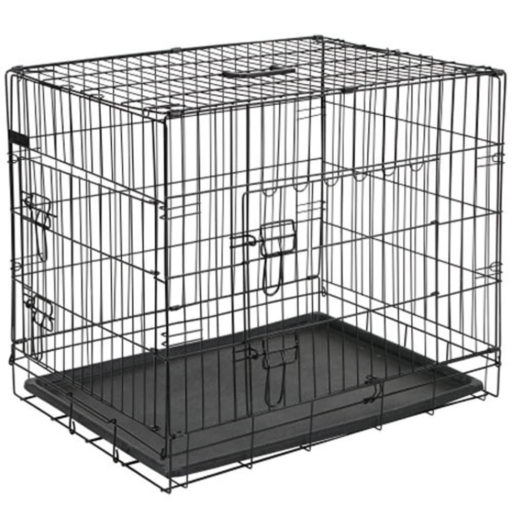 @Pet Hondenbench 107x70x77,5 cm metal sort 15004