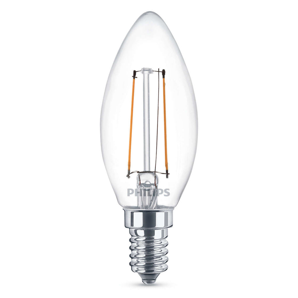 Philips LED Classic 25W (2W) B35 E14 WW CL ND 1BC 4 belysning