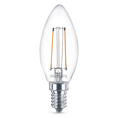 Philips LED Classic 25W (2W) B35 E14 WW CL ND 1BC 4 belysning