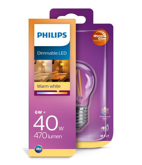 Philips LED Classic 40W P45 E27 CL WGD90 SRT4-belysning