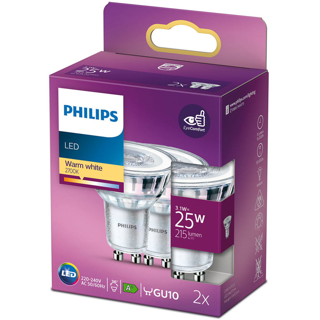 Philips LED CL WW 36D ND 25W Gu10