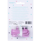Kangaro k-58191006 dresz 2-i-1 mikro-USB-ladekabel + pin-læber pink