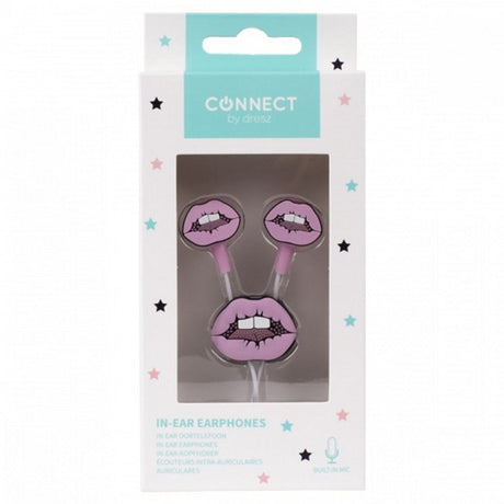 Kangaro k-58191005 dresz in-ear øretelefoner læber pink