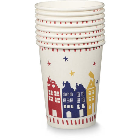 Basis Sinterklaas engangspapirkopper 8 stk