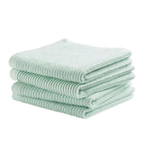 Ddddd karklud stribe pastelgrøn 30x30cm pakke med 4 stk