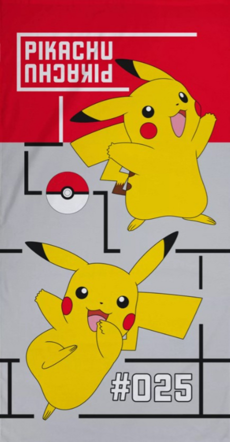 Pokémon Beach håndklæde Pokemon Pikachu, 70x140cm