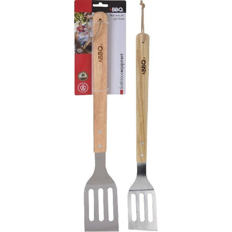 BBQ spatel rustfrit stål træ 46cm