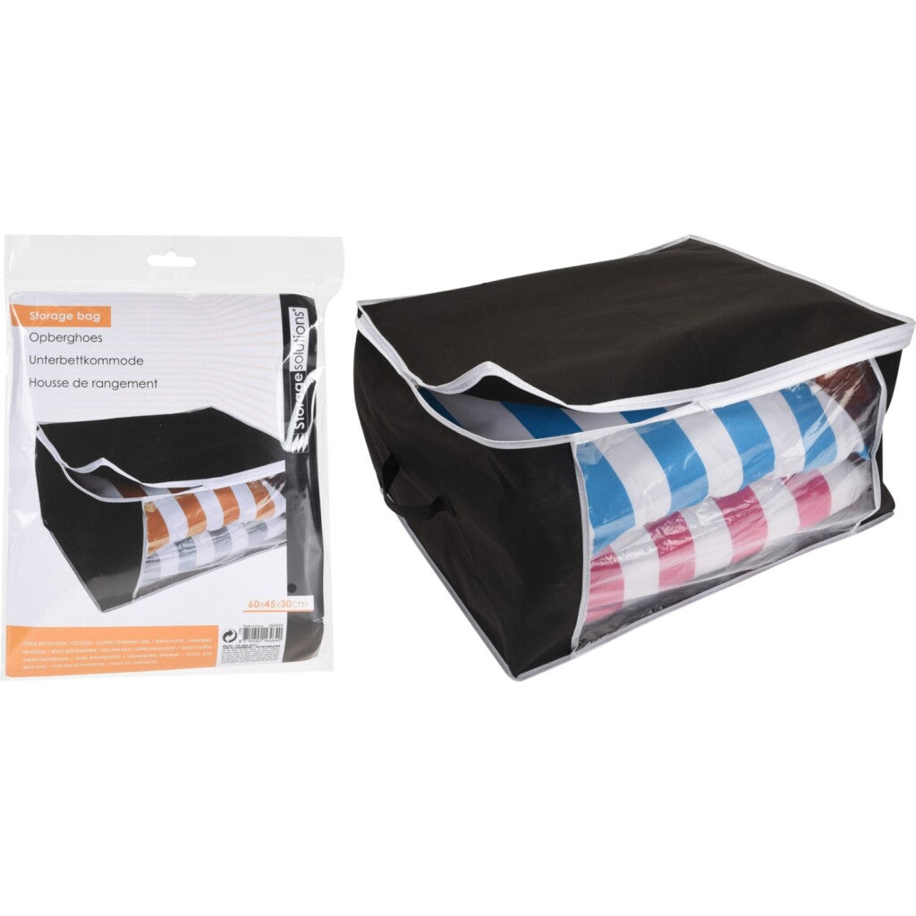 Storage Solutions Storage Solutions Opbevaringscover 60x45x30 cm Sort Transparent