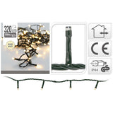 S.i.a. LED-belysning 320LEDs 240 cm varmhvidt lys sort