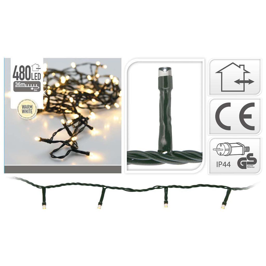 S.i.a. Julelys 36m 480 LED lys IP44