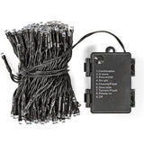 Boligstyling s.i.a. batteri LED-belysning 48 LED'er 350 cm varmhvidt lys sort