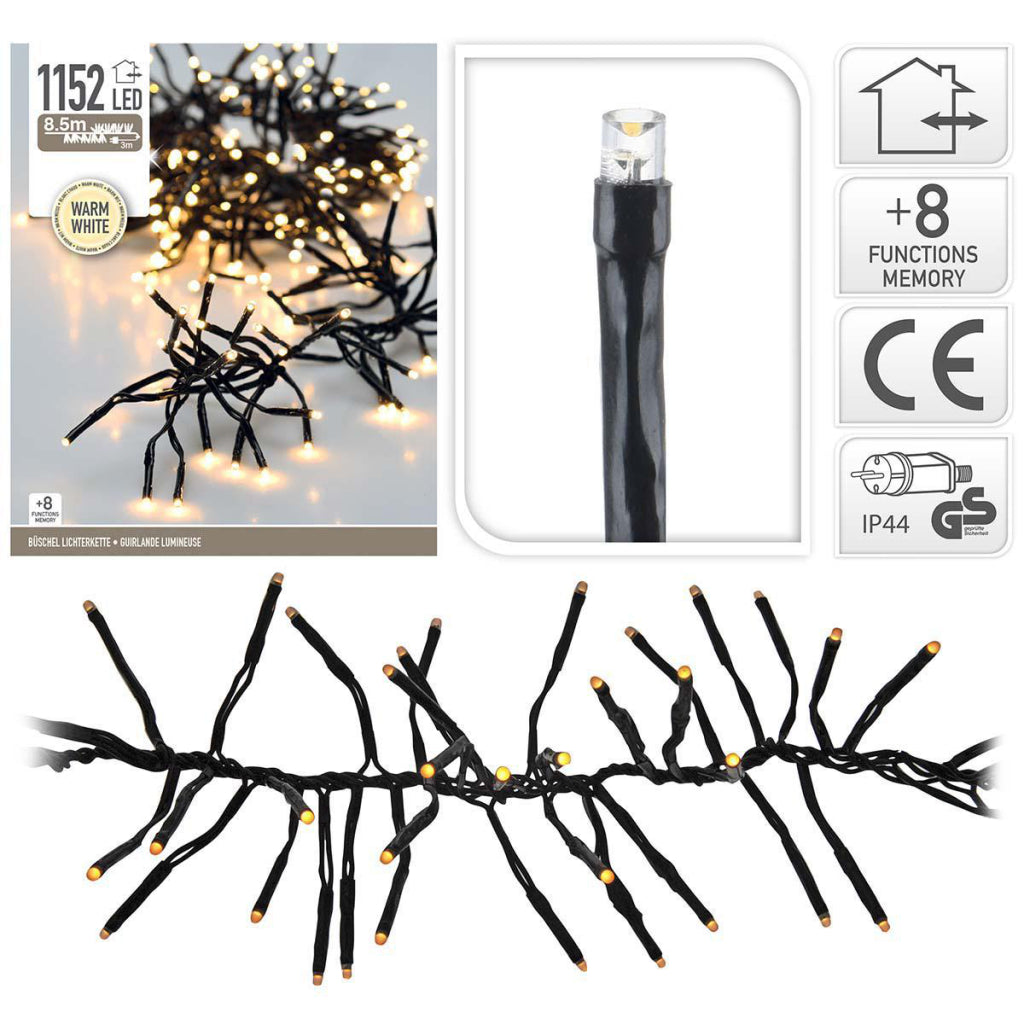 S.I.A. S.I.A. Juleklyngebelysning 8,5M 1152 LED-lys