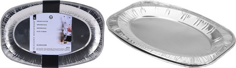 Fremragende Husholdningsartikler Husholdningsartikler Aluminium Serveringsfade 42,5x28,5 cm 2 stk.