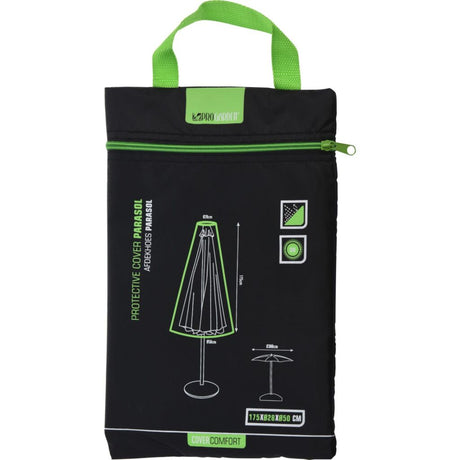 Pro havebetræk til parasol sort 175xø28xø50cm