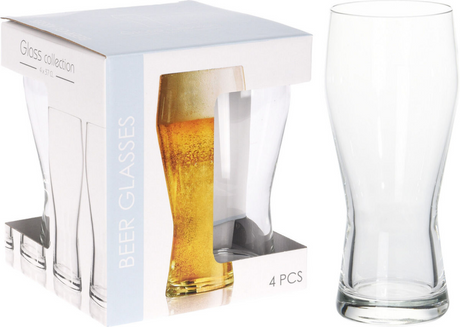 Diverse ølglas 400ml sæt med 4 stk