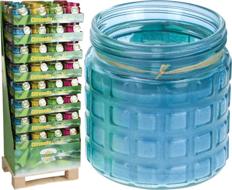 Hjemmestyling homestyle citronella stearinlys i glaskrukke brændere
