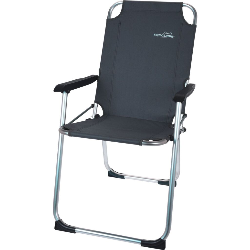 Redcliffs aluminium campingstol 67x53x90 cm mørkegrå