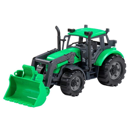 Umærket Cavallino traktor med skovlgrøn, skala 1:32