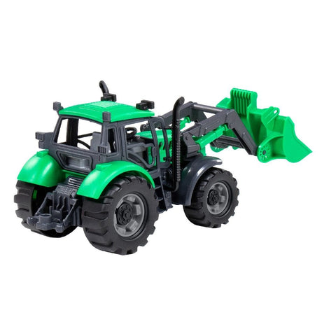 Umærket Cavallino traktor med skovlgrøn, skala 1:32