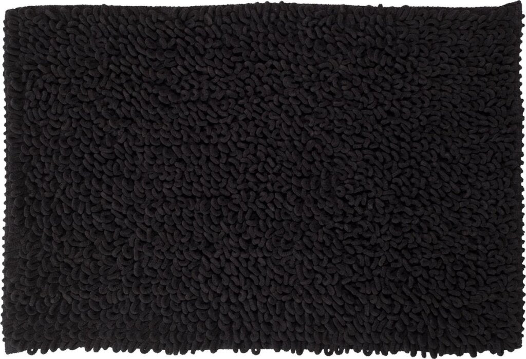 Sælskind twist bademåtte 60x90 cm mikrofiber antracit