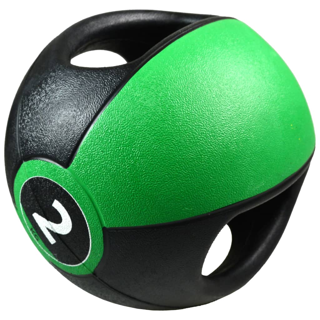 Pure2Improve Pure2Improve Medicine Ball med håndtag 2 kg grøn