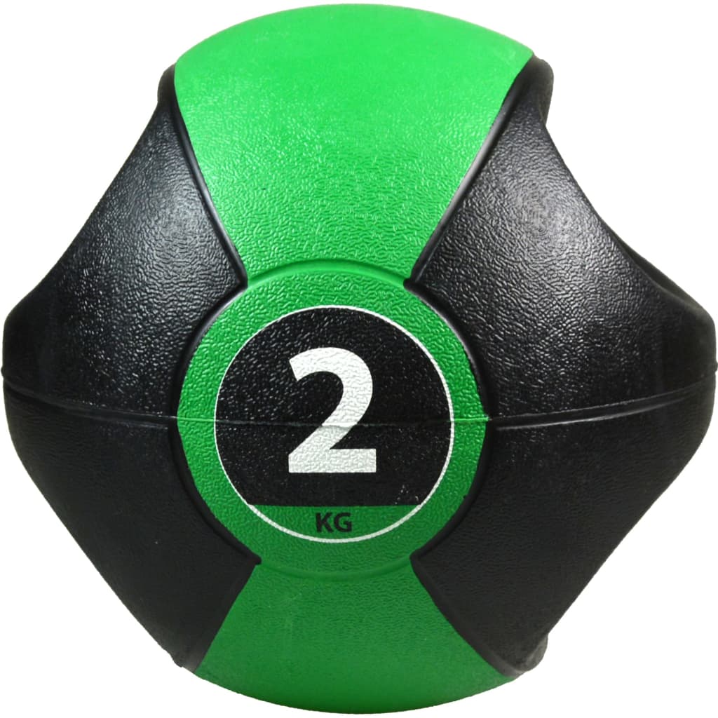 Pure2Improve Pure2Improve Medicine Ball med håndtag 2 kg grøn