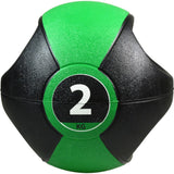 Pure2Improve Pure2Improve Medicine Ball med håndtag 2 kg grøn