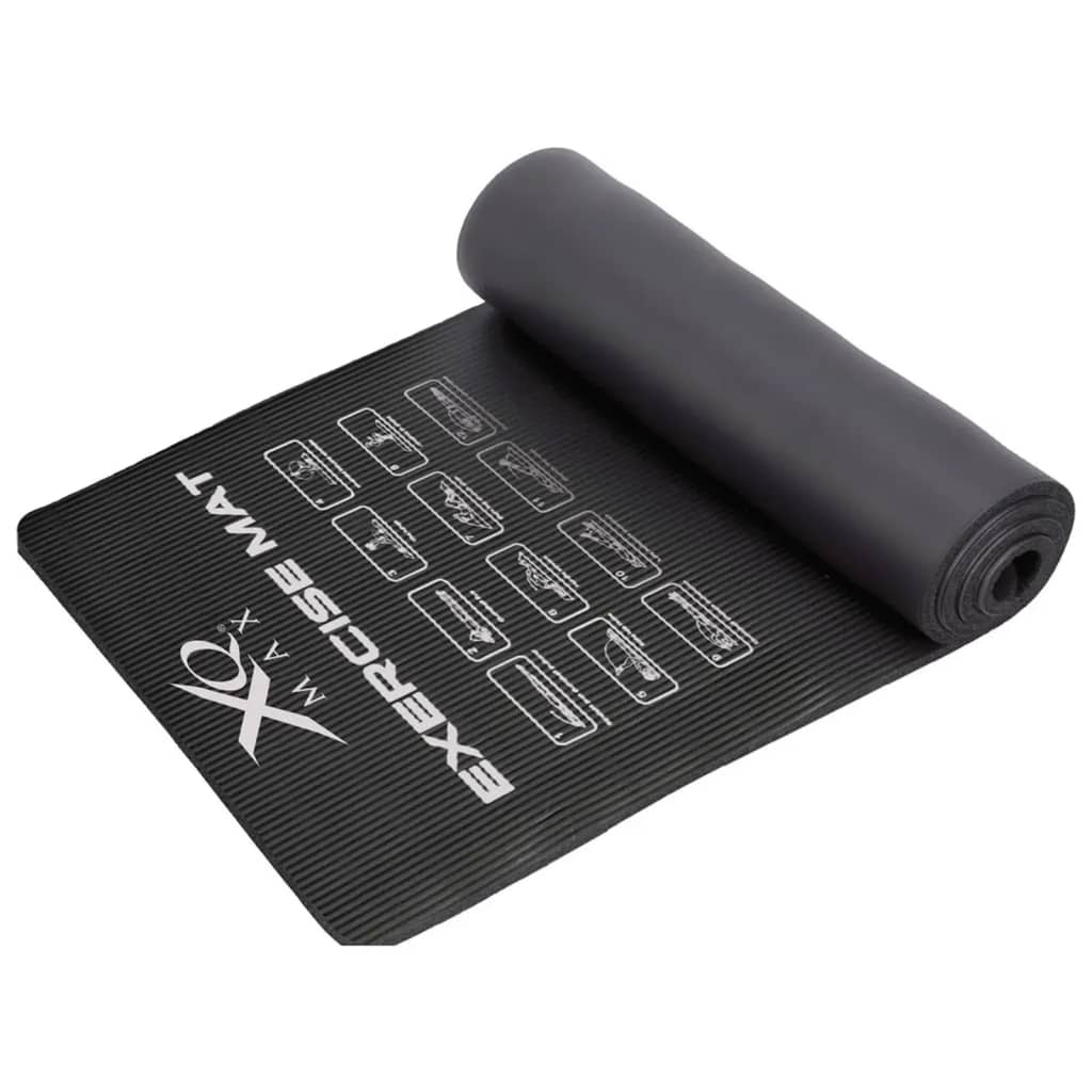 Xq max yogamat 183x58x1 cm sort