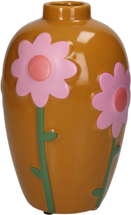 Diverse vase blomster multi 13x13x20cm