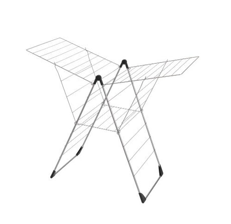 Tomado-metaltex vento 25 tørrestativ 133x109x58 cm sølv 25m tørrelængde