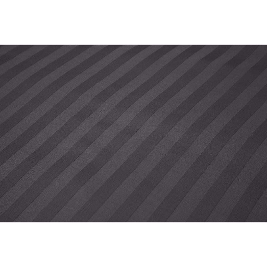 Ten cate bomuld satin tvilling dynebetræk stribe 240x200 220 cm antracit