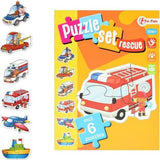Toi-Toys spiller puslespil Set Emergency Services junior pap 15 stykker