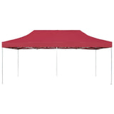 Vidaxl Parttent professionelt sammenfoldelig 6x3 m aluminiumsvin rood