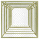 Vidaxx hønsegård 9x1,5x1,5 m stål