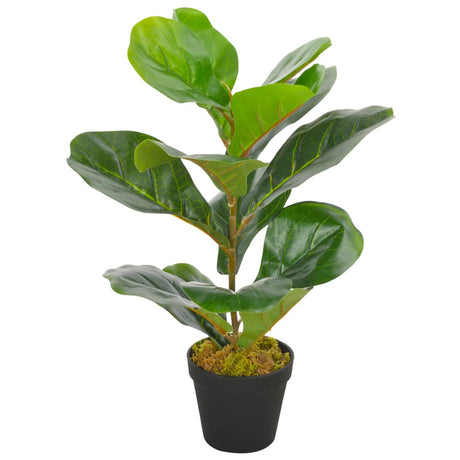 Vidaxl kunstig plante med grydeviolet bladplante 45 cm grøn