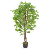 Vidaxl kunstig plante med pot esdoorn 120 cm grøn