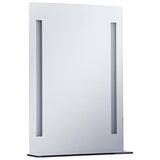 Vidaxl badeværelse spejl LED med hylde 50x70 cm